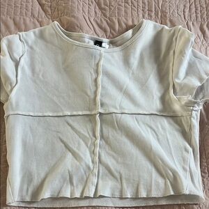 White Crop Top